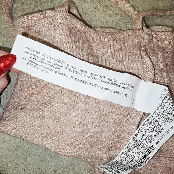 Zara m crop top bralette knit - Picture 4 of 5